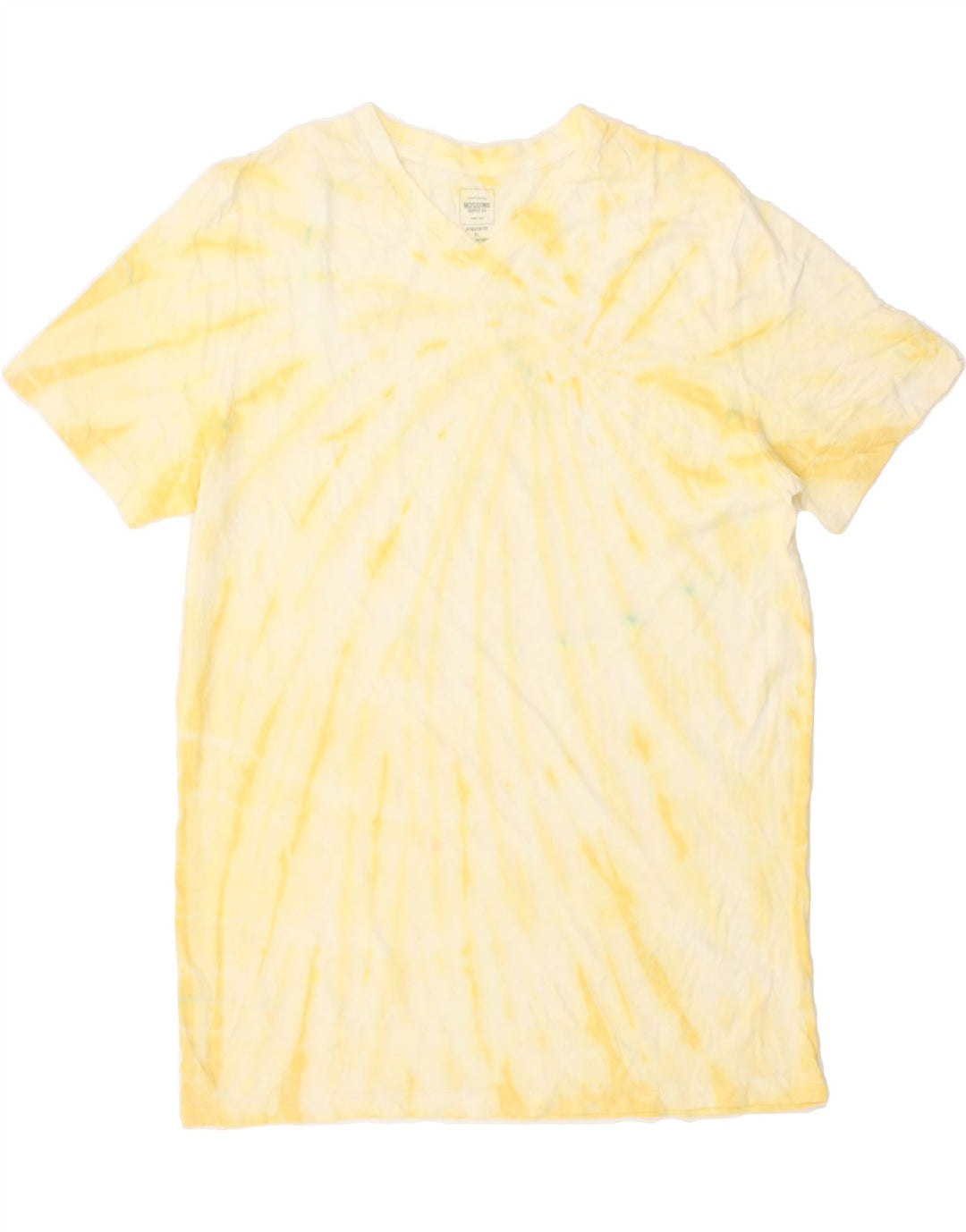 MOSSIMO Mens Athletic Fit  T-Shirt Top Large Yellow Tie Dye Cotton | Vintage Mossimo | Thrift | Second-Hand Mossimo | Used Clothing | Messina Hembry 