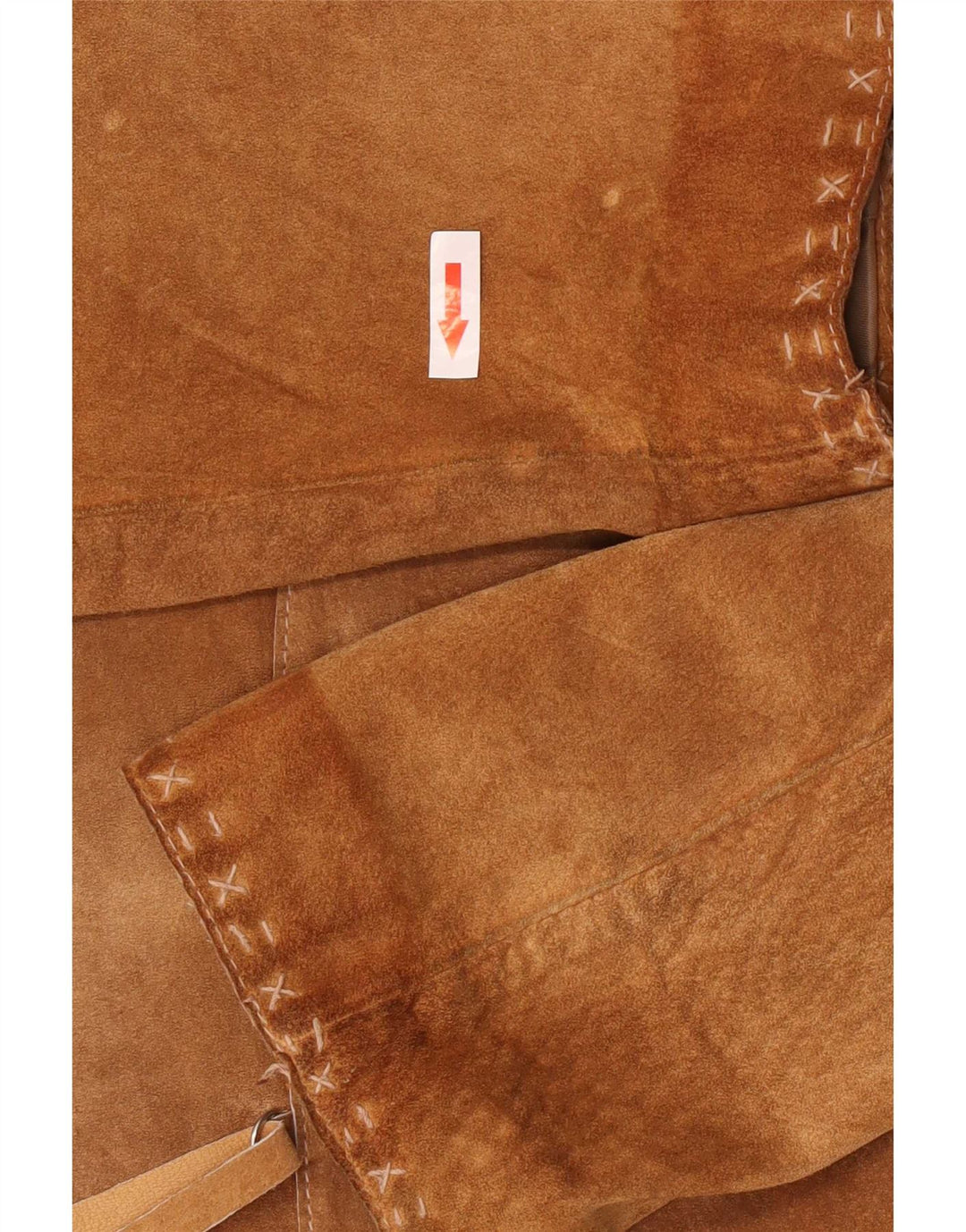 Conbipel Womens Suede Jacket IT 46 Large Brown Leather