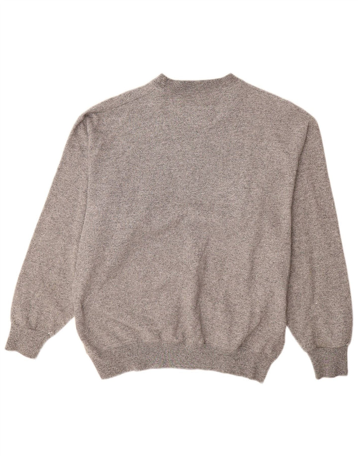 Champion Mens Graphic Sweatshirt Jumper Medium Grey Flecked Cotton