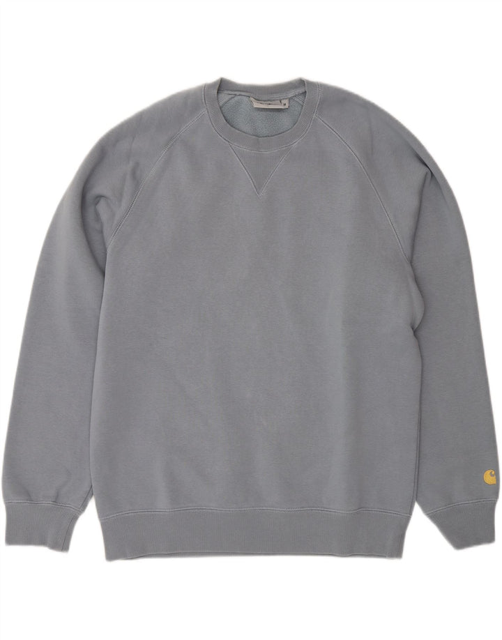 Carhartt Mens Sweatshirt Jumper Medium Blue Cotton