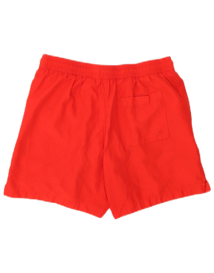 Calvin Klein Mens Graphic Swimming Shorts Small Red Polyester