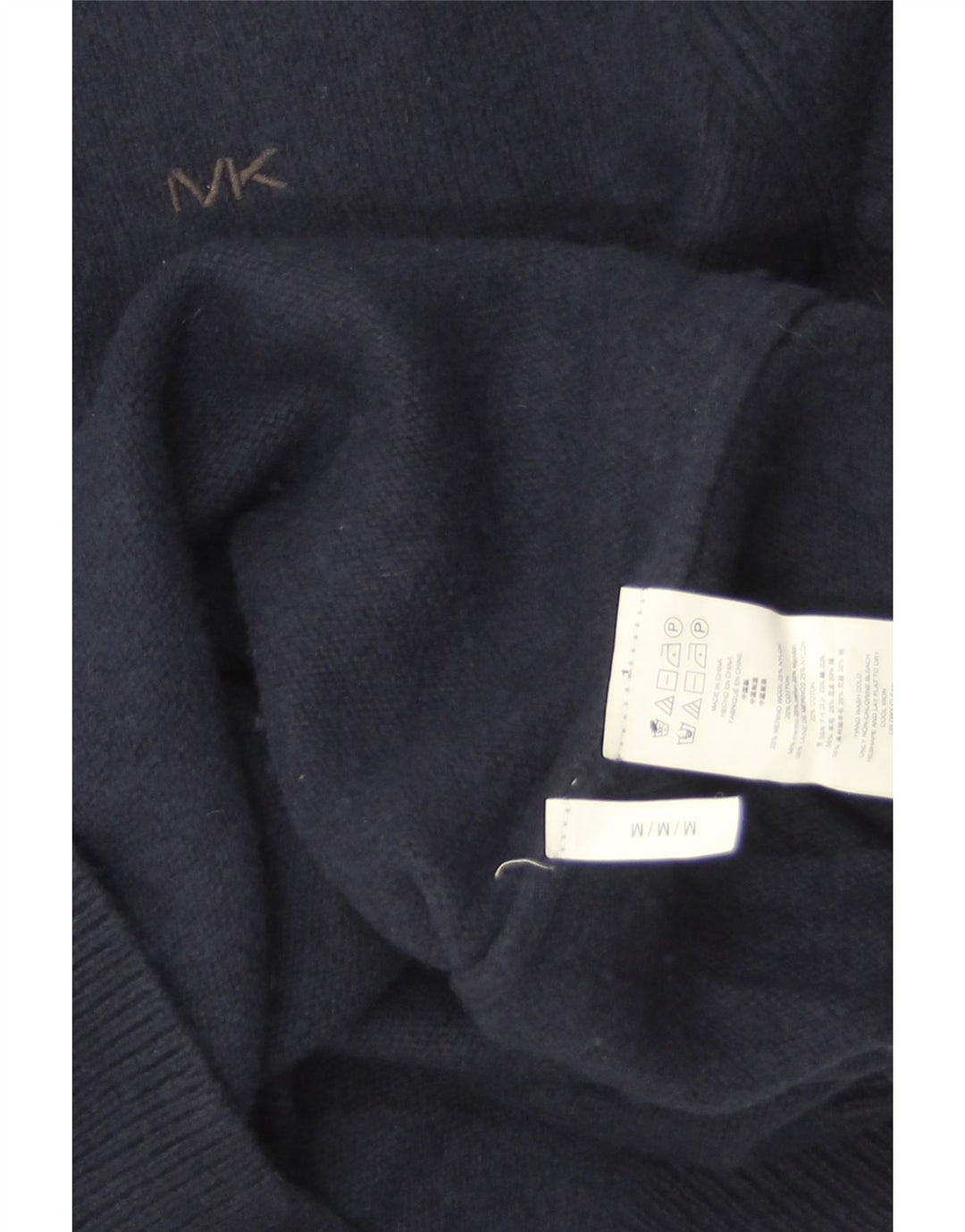 Michael Kors Mens Crew Neck Jumper Sweater Medium Navy Blue Classic