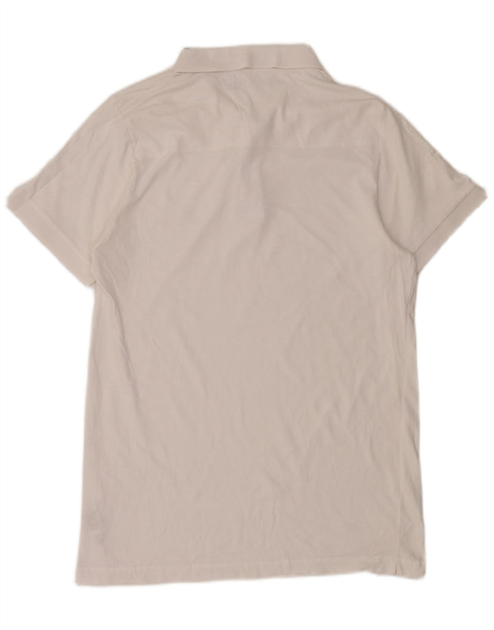 French Connection Mens Polo Shirt XL White Cotton
