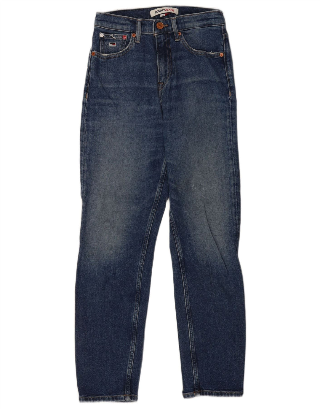 Tommy Hilfiger Womens Distressed Slim Jeans W24 L25 Blue