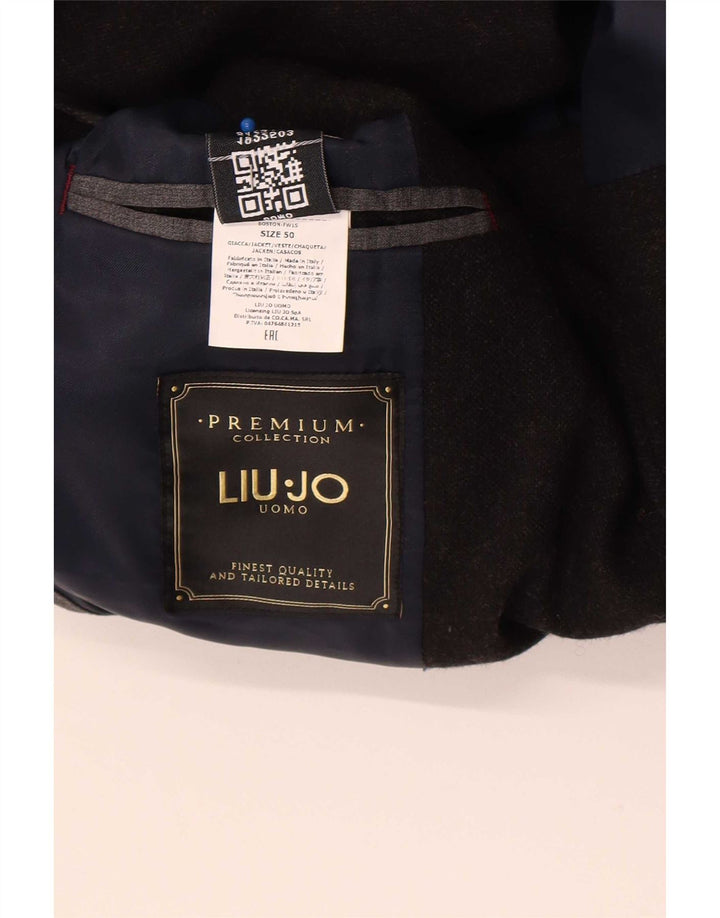 Liu Jo Mens 2 Button Blazer Jacket IT 50 Large Black Polyester