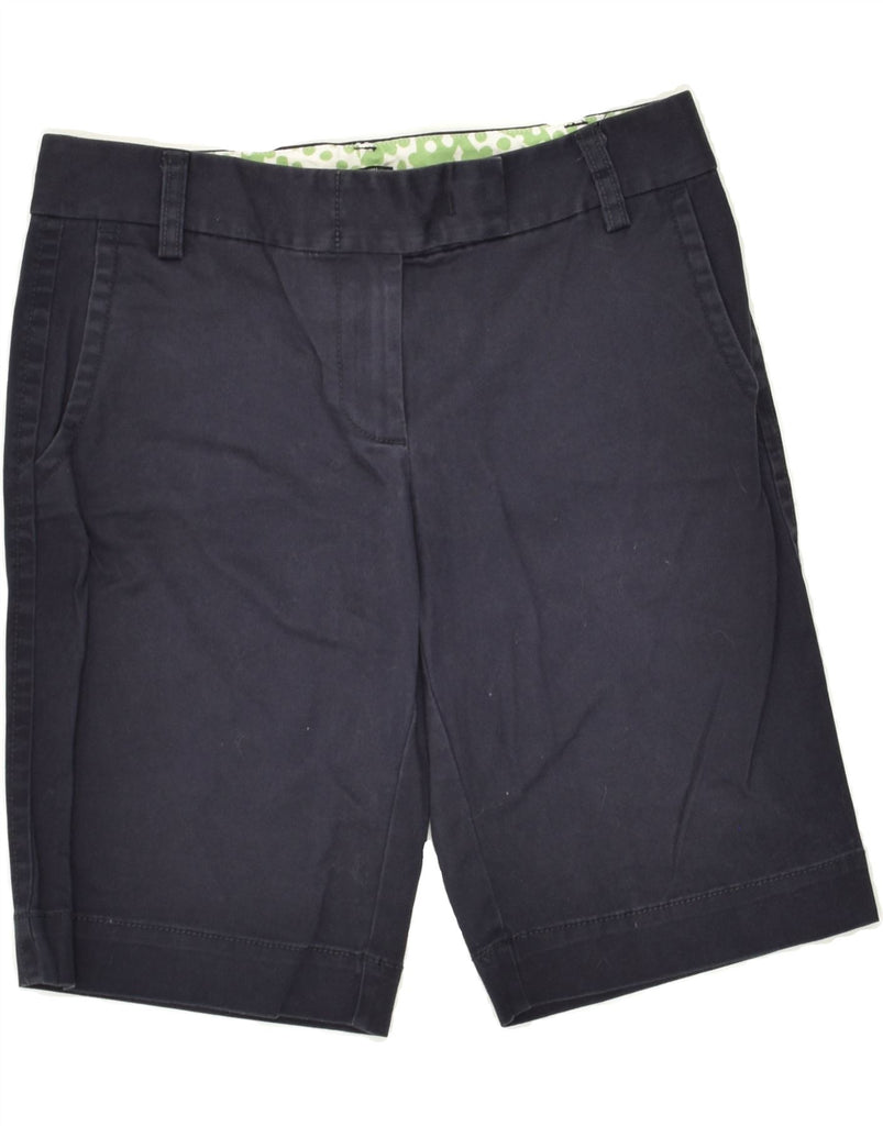 J. CREW Womens City Fit Bermuda Chino Shorts US 0 XS W28  Navy Blue Cotton | Vintage J. Crew | Thrift | Second-Hand J. Crew | Used Clothing | Messina Hembry 