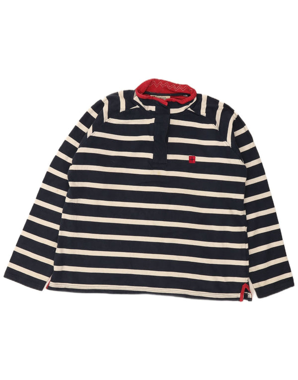 Mountain Warehouse Womens Sweatshirt Jumper UK 20 2XL Navy Blue Striped