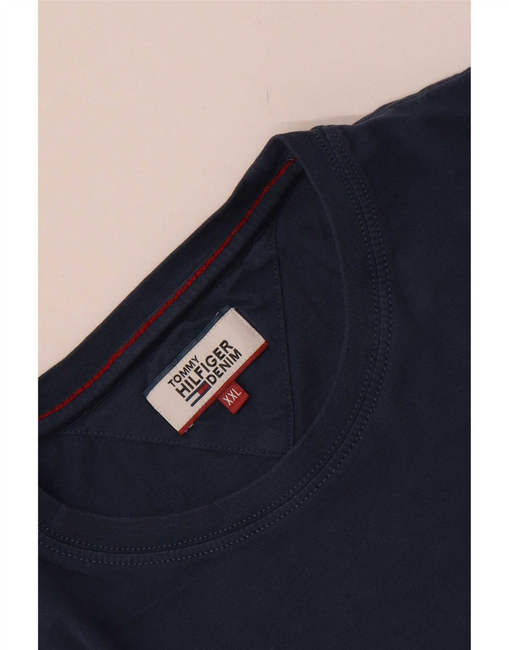 Tommy Hilfiger Mens T-Shirt Top 2XL Blue