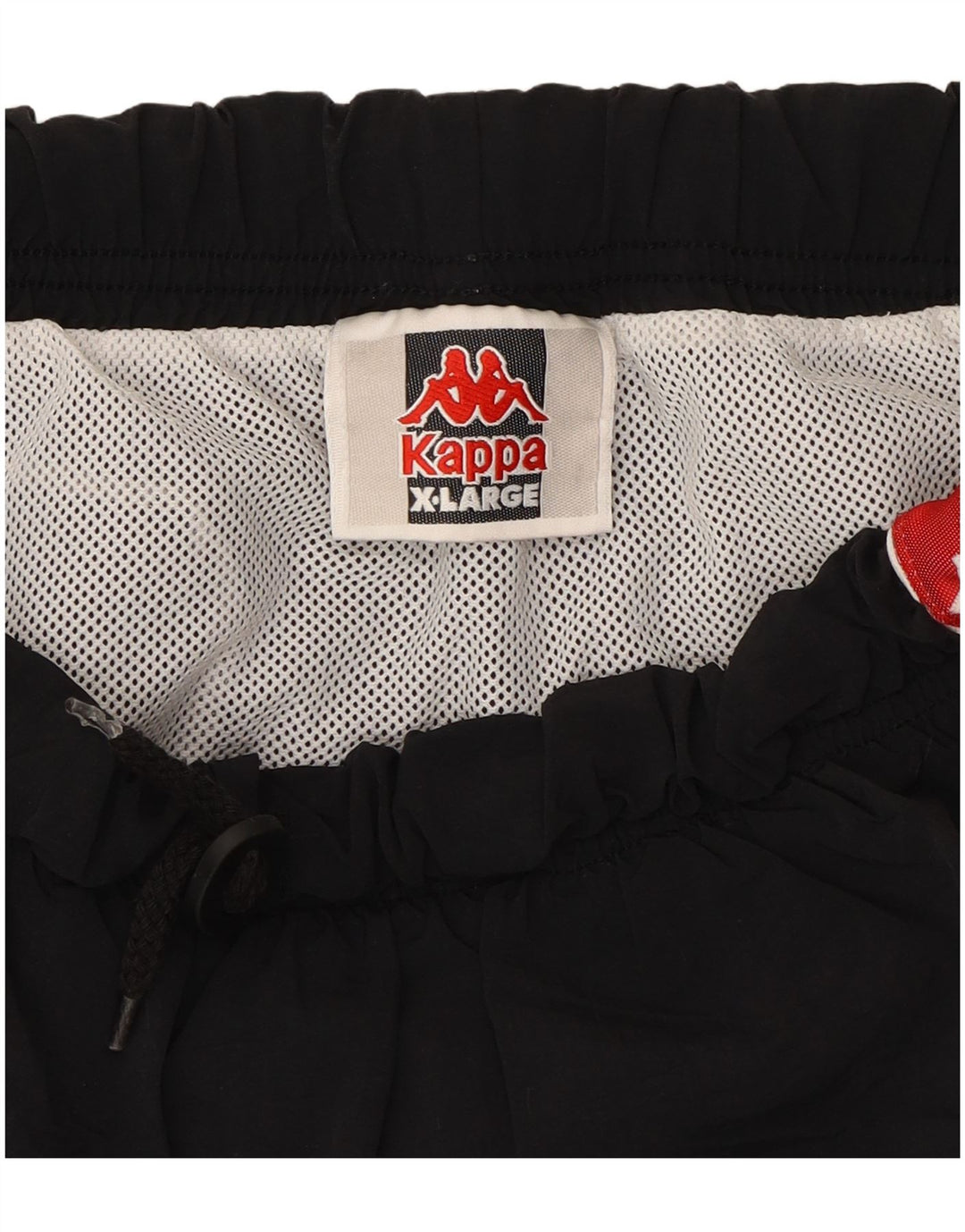 KAPPA Mens Graphic Sport Shorts XL  Black Nylon