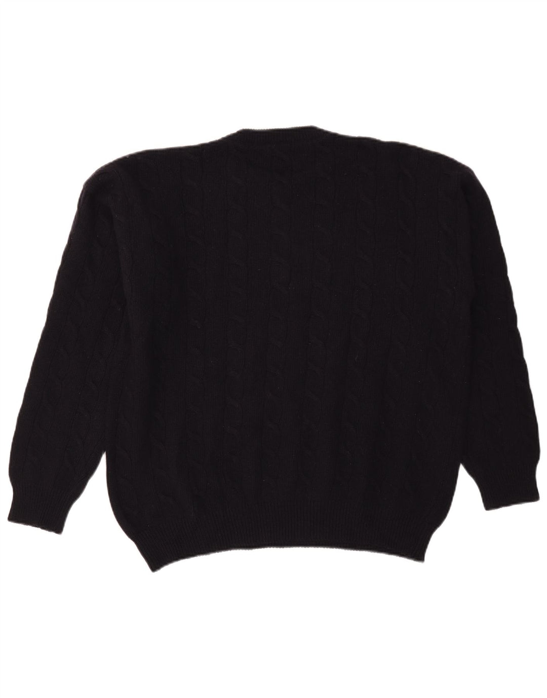 Zanolini Mens Crew Neck Jumper Sweater XL Navy Blue Virgin Wool