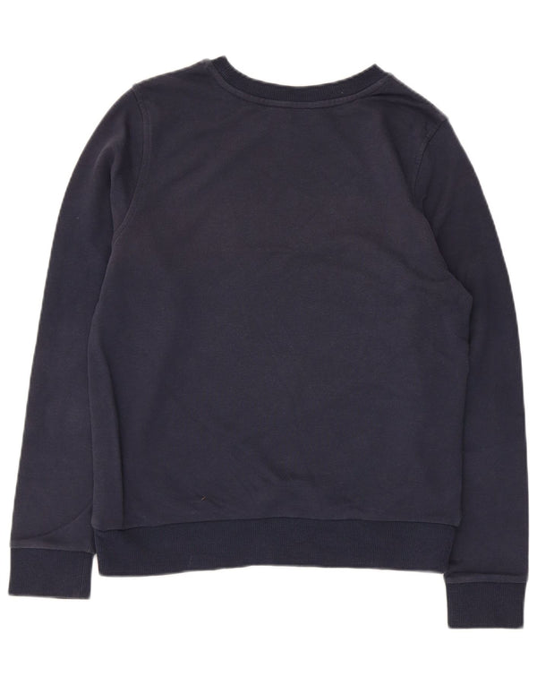 Marks & Spencer Womens Sweatshirt Jumper UK 10 Small Navy Blue Cotton