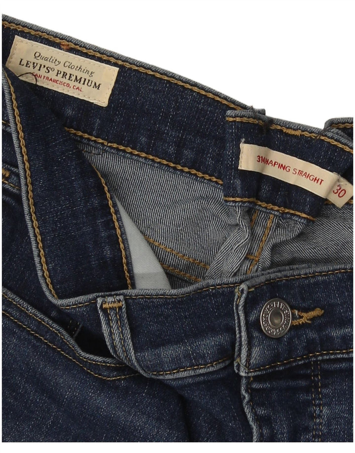 Levi's Womens 314 Shaping Straight Jeans W30 L32 Blue