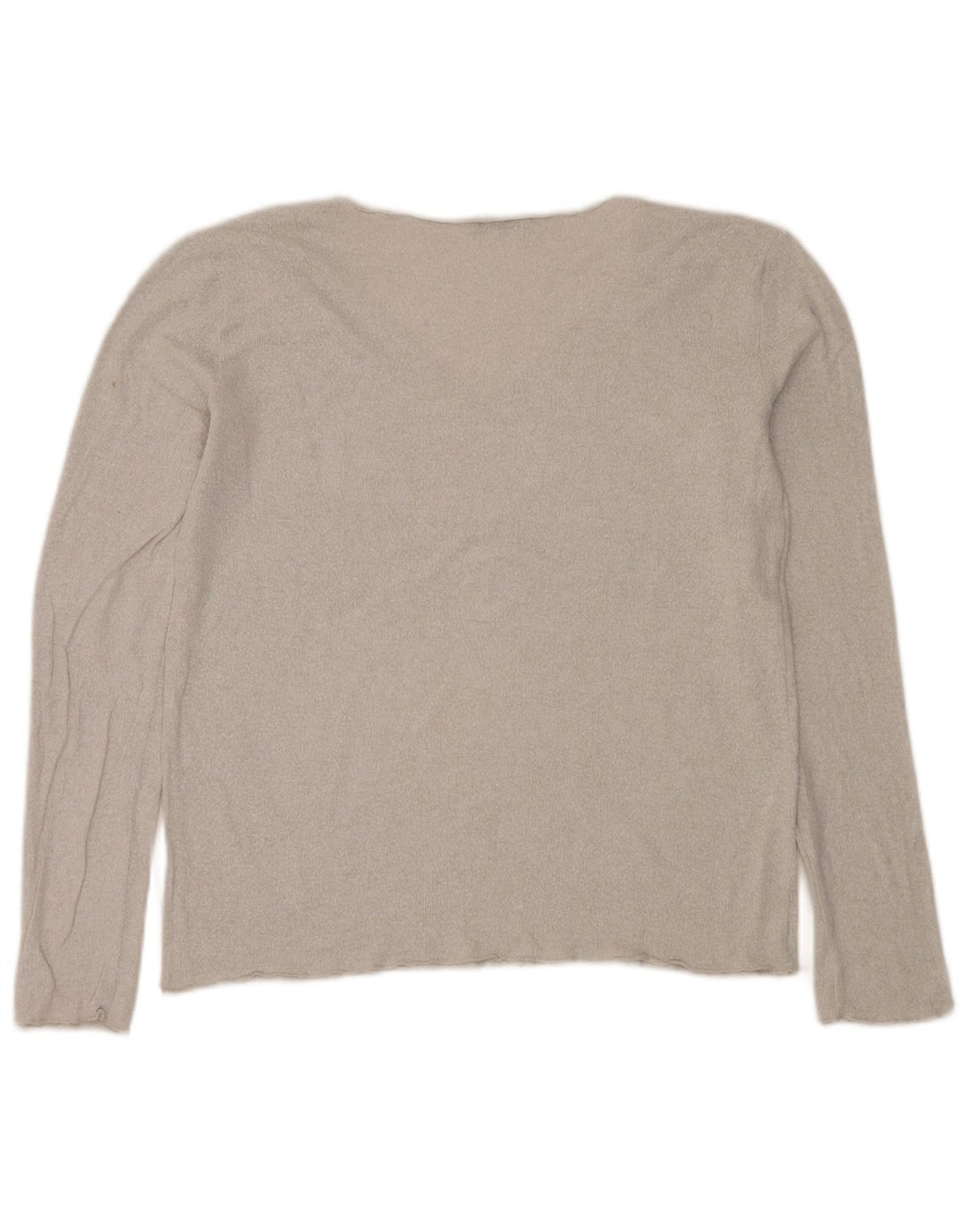 Zara Womens V-Neck Jumper Sweater UK 16 Large Silver