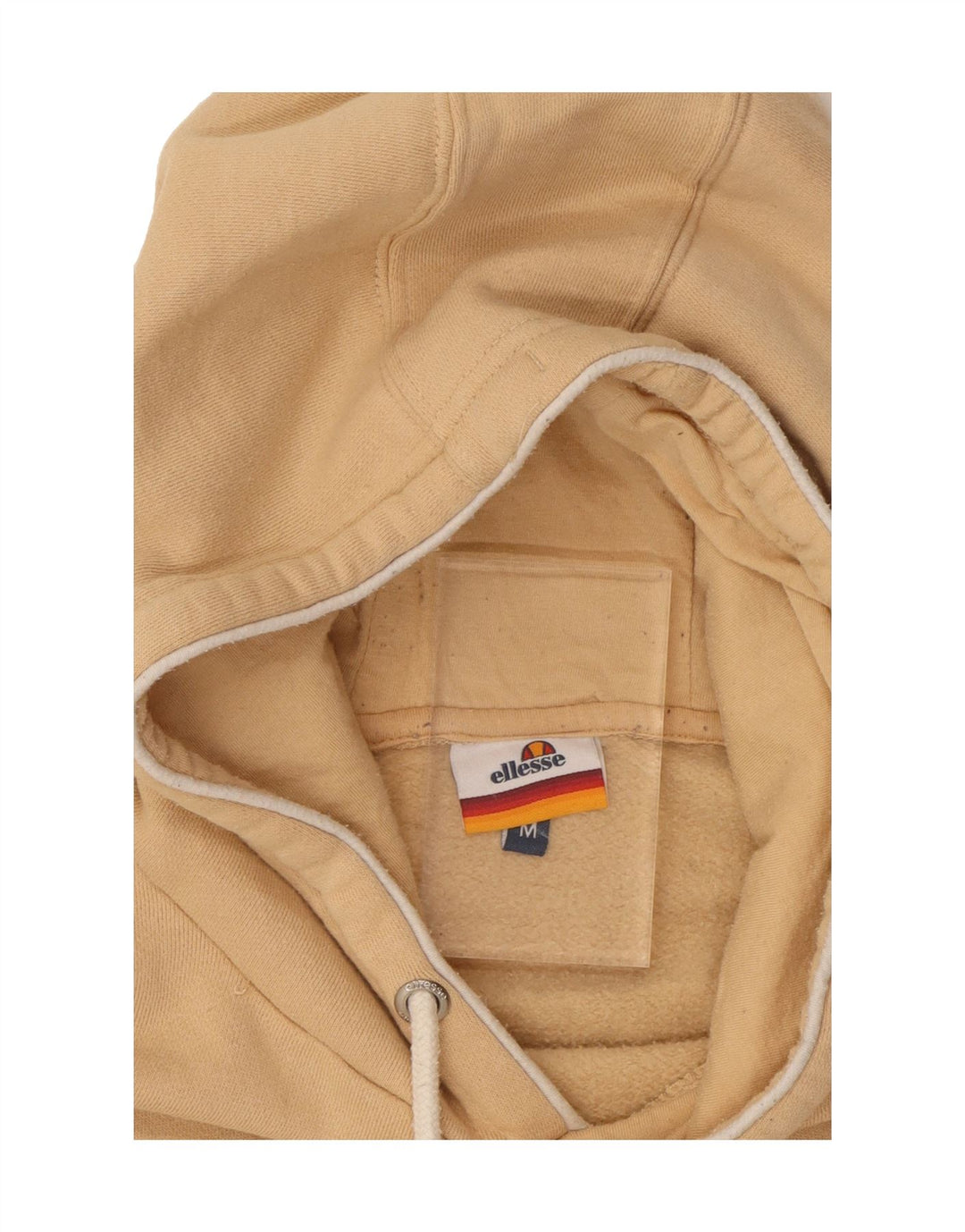 ELLESSE Mens Hoodie Jumper Medium Beige Cotton Vintage Ellesse and Second-Hand Ellesse from Messina Hembry 