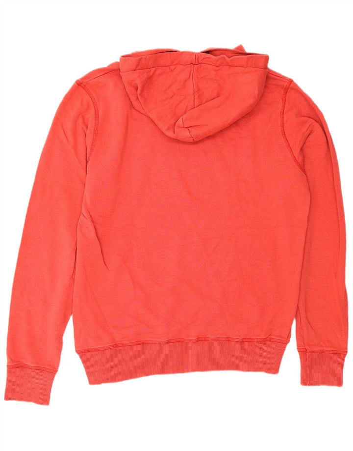 Jack & Jones Mens Graphic Hoodie Jumper Medium Red Cotton