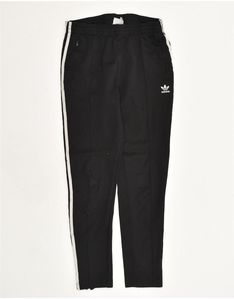 ADIDAS Womens Tracksuit Trousers UK 12 Medium  Black Polyester | Vintage Adidas | Thrift | Second-Hand Adidas | Used Clothing | Messina Hembry 