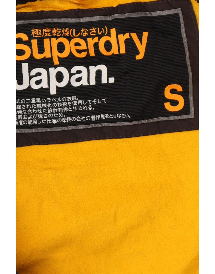 Superdry Mens Windcheater Graphic Windbreaker Jacket UK 36 Small Black