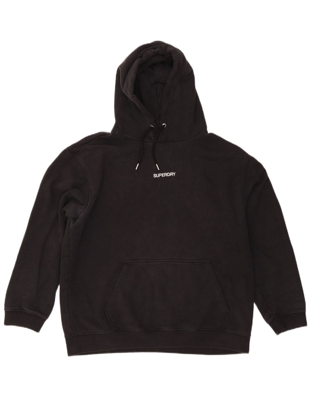 Superdry Mens Hoodie Jumper XL Black Cotton