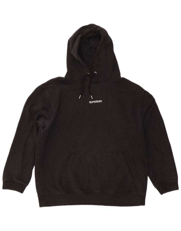 Superdry Mens Hoodie Jumper XL Black Cotton