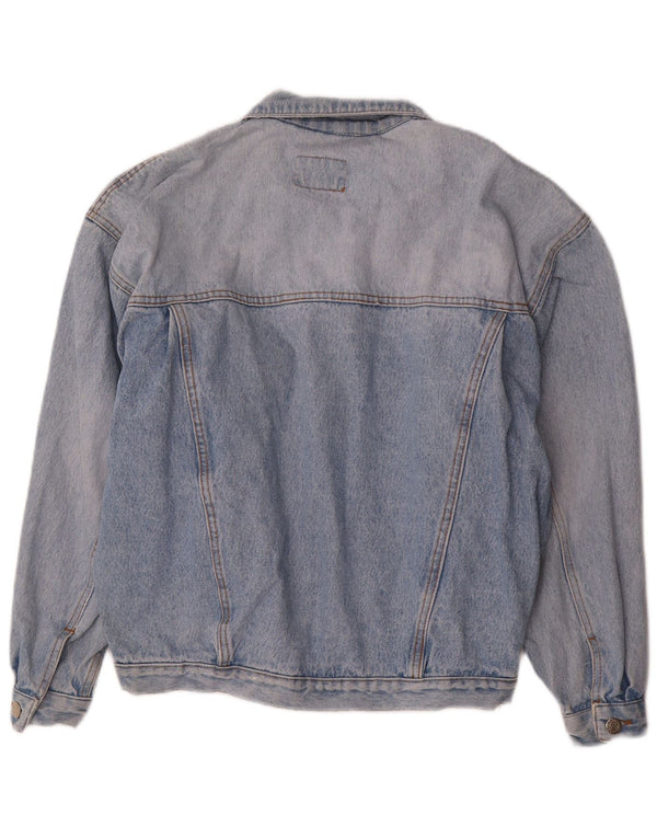 Vintage Mens Loose Fit Denim Jacket UK 36 Small Blue