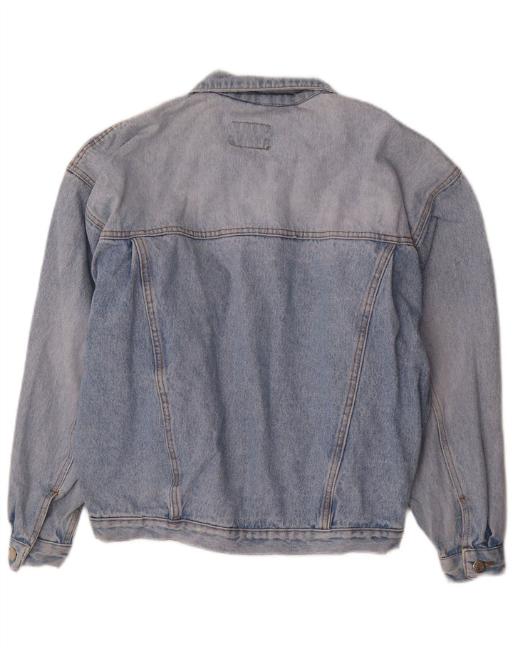 Vintage Mens Loose Fit Denim Jacket UK 36 Small Blue