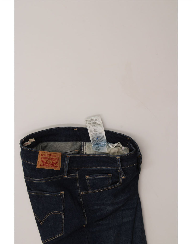 LEVI'S Womens Mid Rise Skinny Jeans US 4 Small W26 L27 Navy Blue Cotton Vintage Levi's and Second-Hand Levi's from Messina Hembry 