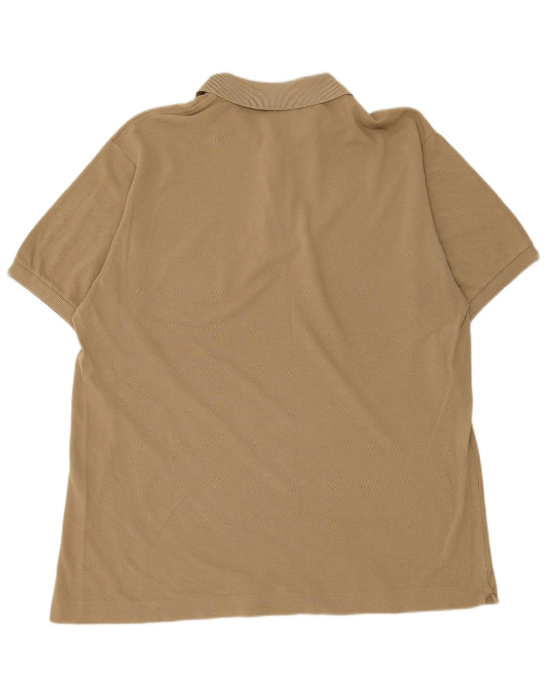 Lacoste Mens Polo Shirt Size 6 XL Beige Cotton