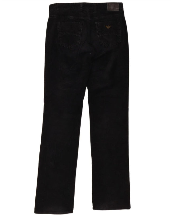 ARMANI Womens Straight Jeans W28 L32 Black
