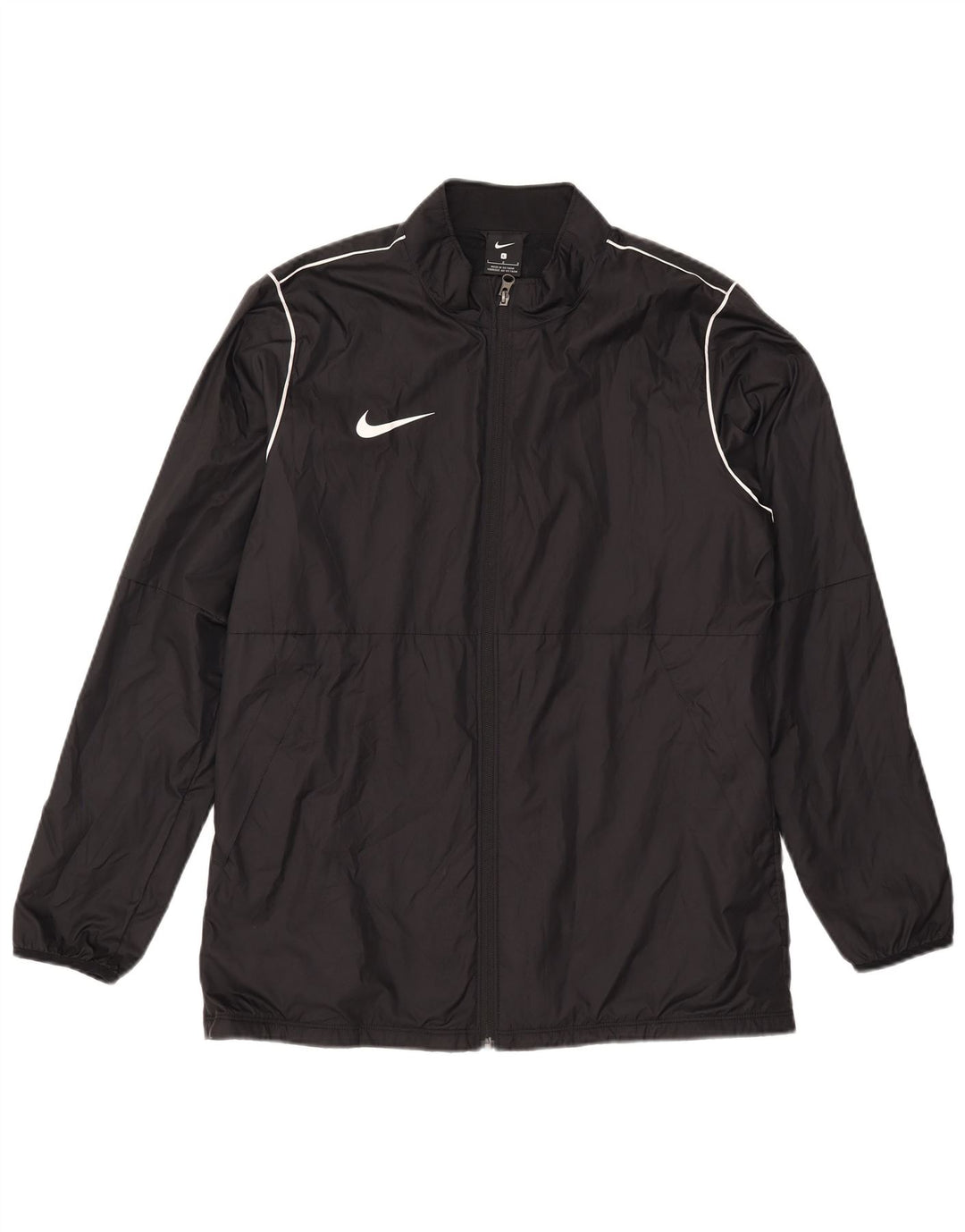 Nike Mens Rain Jacket UK 40 Large Black Polyester