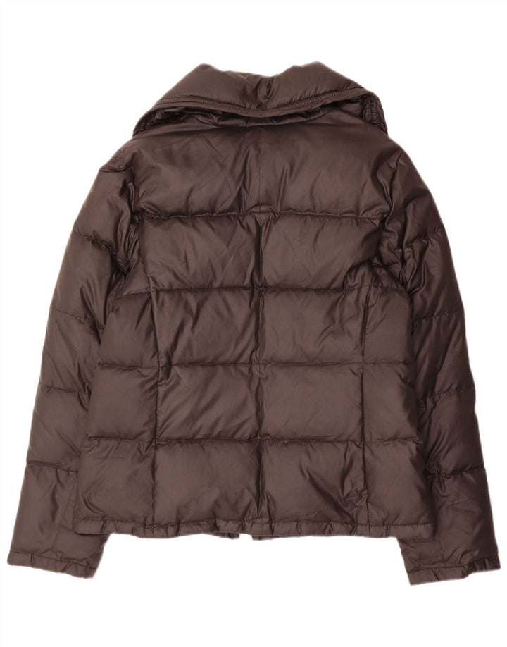 Hugo Boss Womens Padded Jacket UK 14 Large Brown Polyester