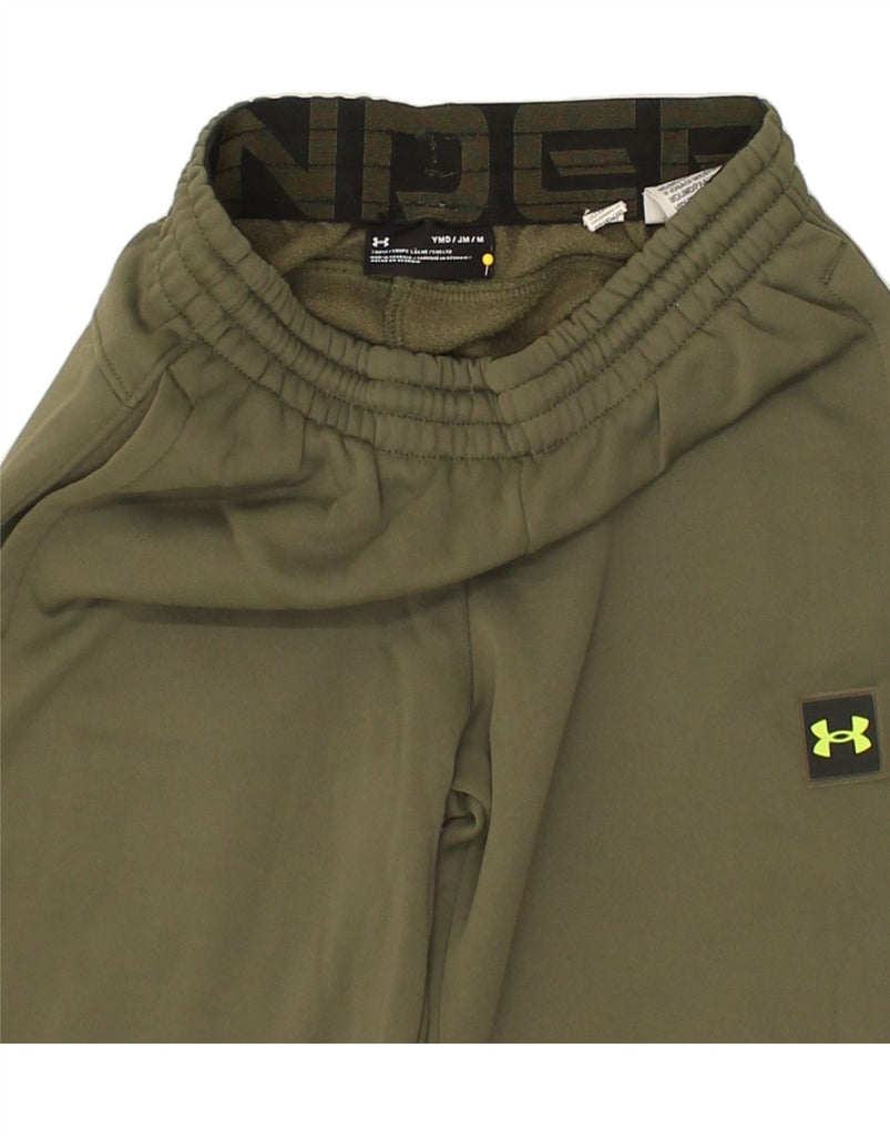 UNDER ARMOUR Boys Tracksuit Trousers Joggers 11-12 Years Medium Khaki | Vintage Under Armour | Thrift | Second-Hand Under Armour | Used Clothing | Messina Hembry 