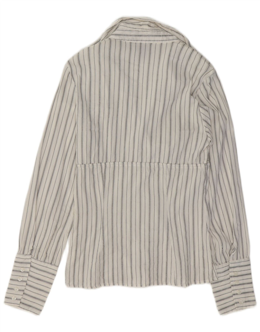 ZARA Womens Pullover Shirt Small White Striped
