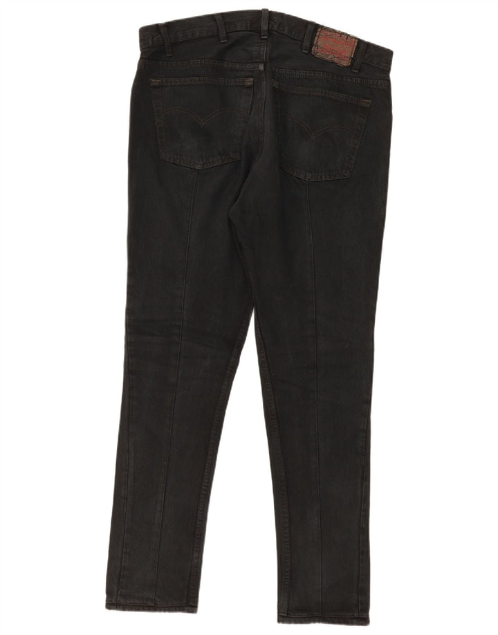 Levi's Womens Distressed Slim Jeans W38 L30 Black
