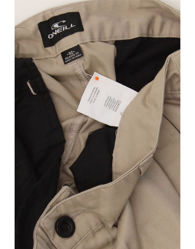 O'NEILL Mens Relaxed Fit Cargo Shorts W32 Medium Beige Polyester Vintage O'Neill and Second-Hand O'Neill from Messina Hembry 