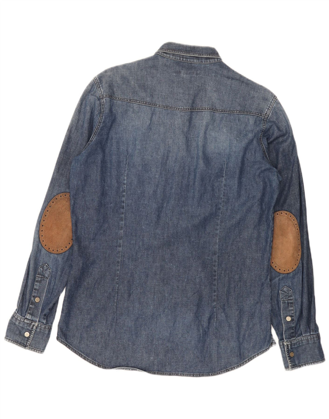 SIVIGLIA Mens Denim Shirt Small Blue Cotton