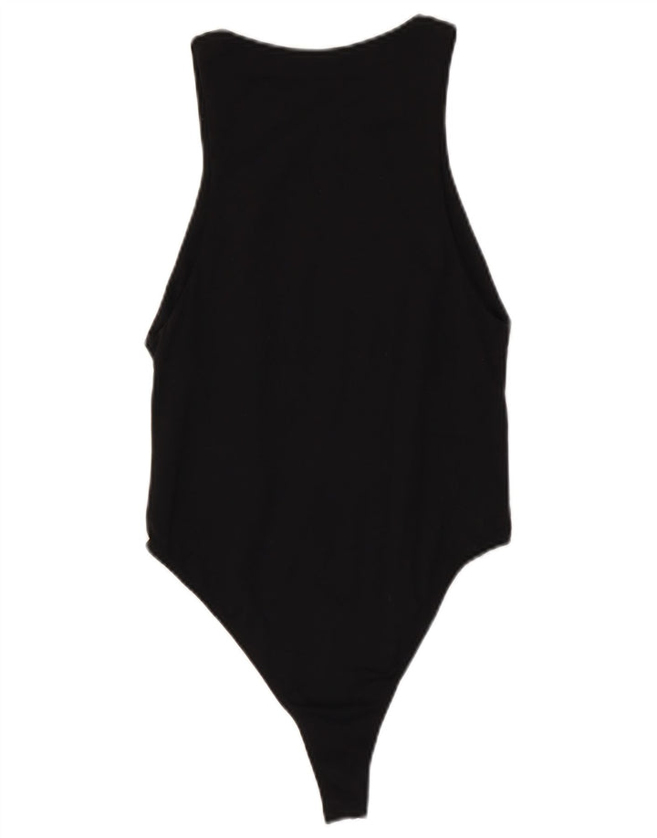 Zara Womens Bodysuit UK 12 Medium Black