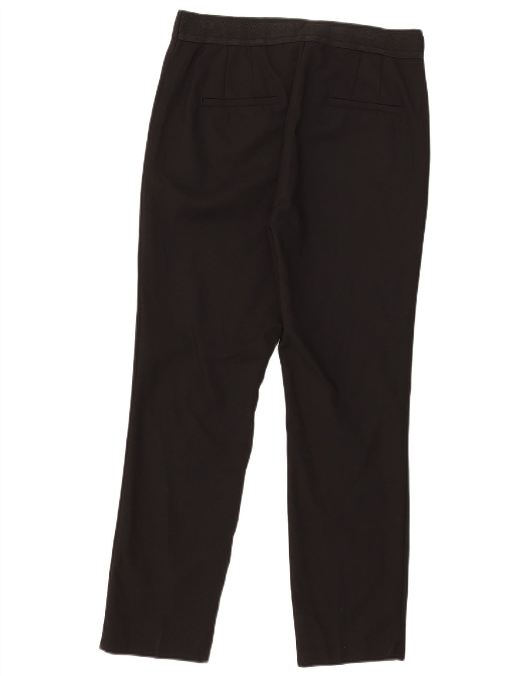 Zara Womens Straight Chino Trousers Large W30 L27 Black