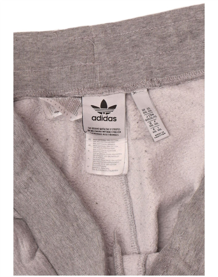 Adidas Mens Tracksuit Trousers Joggers 2XL  Grey Flecked Cotton