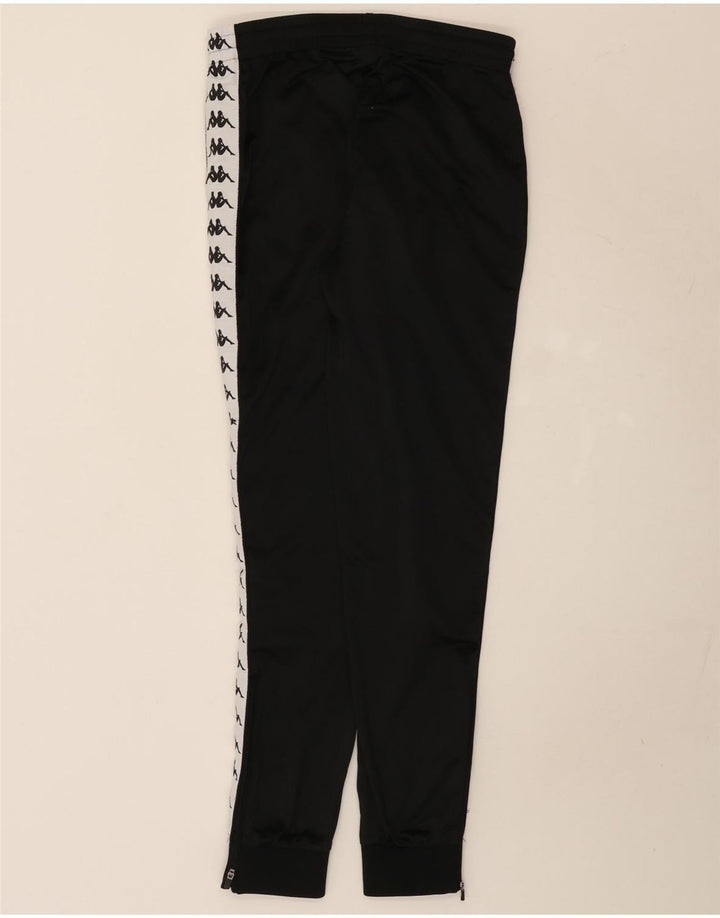 Kappa Mens Graphic Tracksuit Trousers Joggers Small Black Colourblock