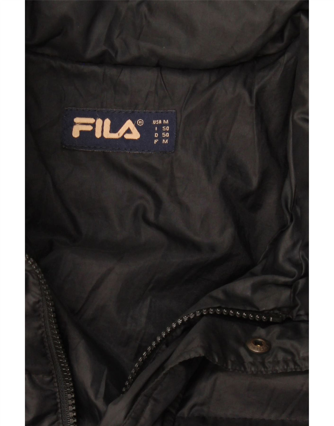 Fila Mens Padded Jacket IT 50 Large Black