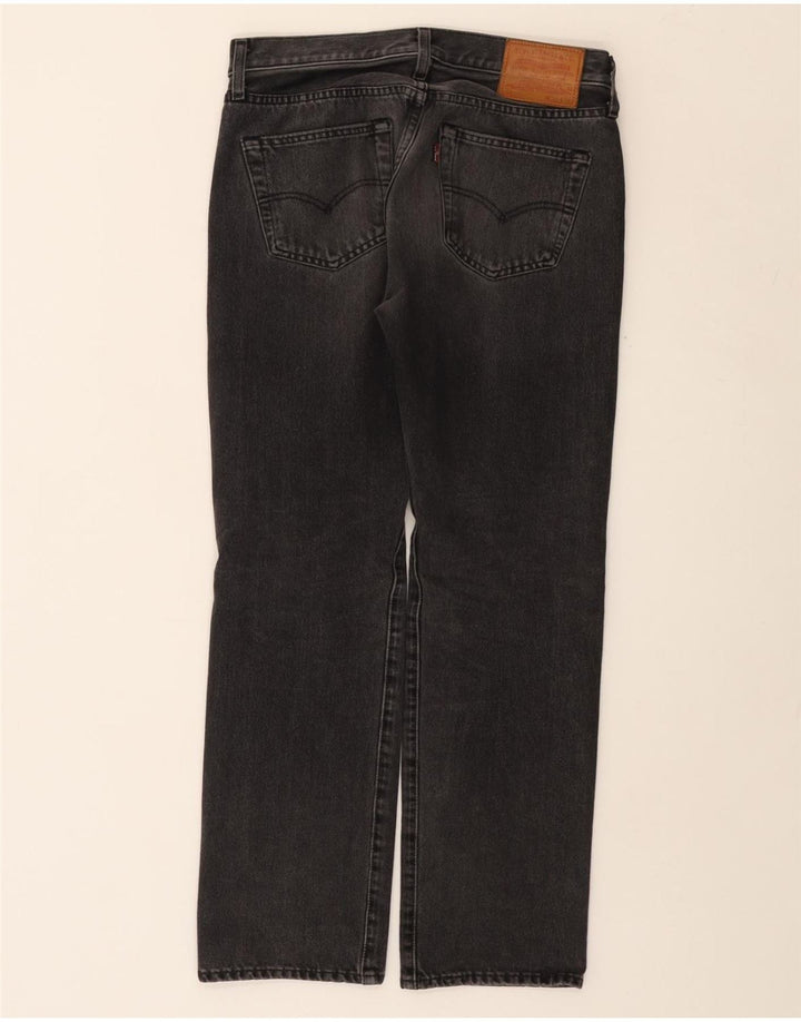 LEVI'S Mens Straight Jeans W30 L30 Grey Cotton