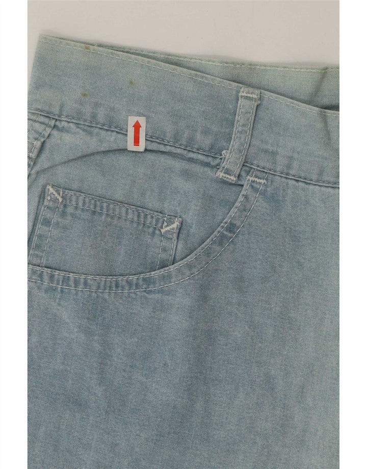 Mash Mens Denim Shorts W33 Medium Blue Cotton