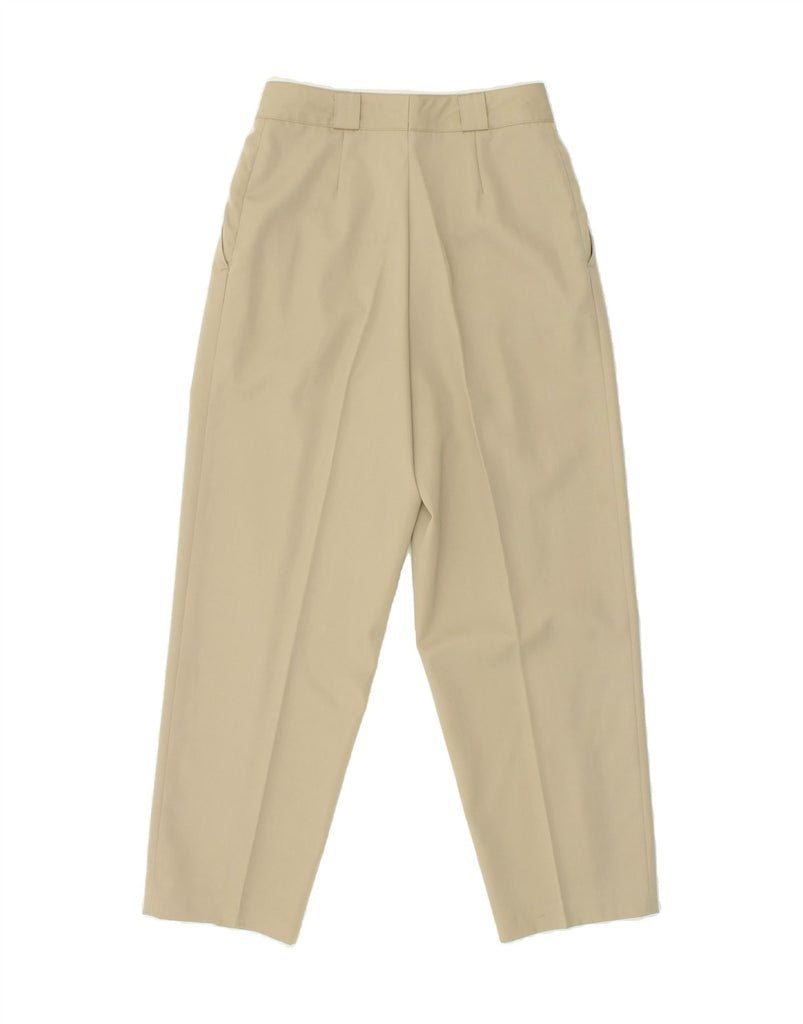 ROSNER Womens Pegged Chino Trousers IT 40 Small W28 L28  Beige Polyester Vintage Rosner and Second-Hand Rosner from Messina Hembry 