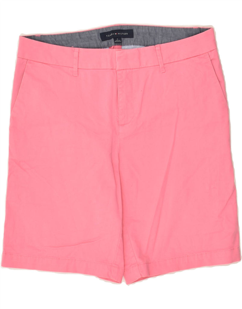 TOMMY HILFIGER Womens Chino Shorts US 8 Medium W30 Pink Cotton | Vintage Tommy Hilfiger | Thrift | Second-Hand Tommy Hilfiger | Used Clothing | Messina Hembry 