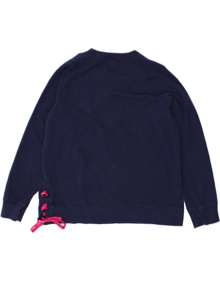 CHAMPION Womens Sweatshirt Jumper UK 20 2XL Navy Blue Cotton Vintage Champion and Second-Hand Champion from Messina Hembry 