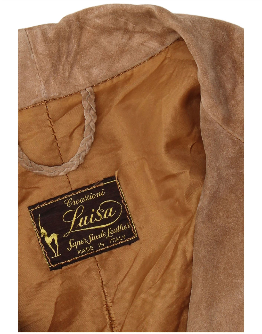 Vintage Womens 3 Button Suede Blazer Jacket UK 12 Medium Brown