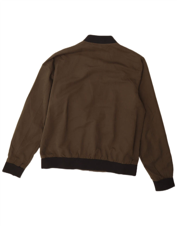 Marks & Spencer Mens Bomber Jacket Large Khaki Polyester