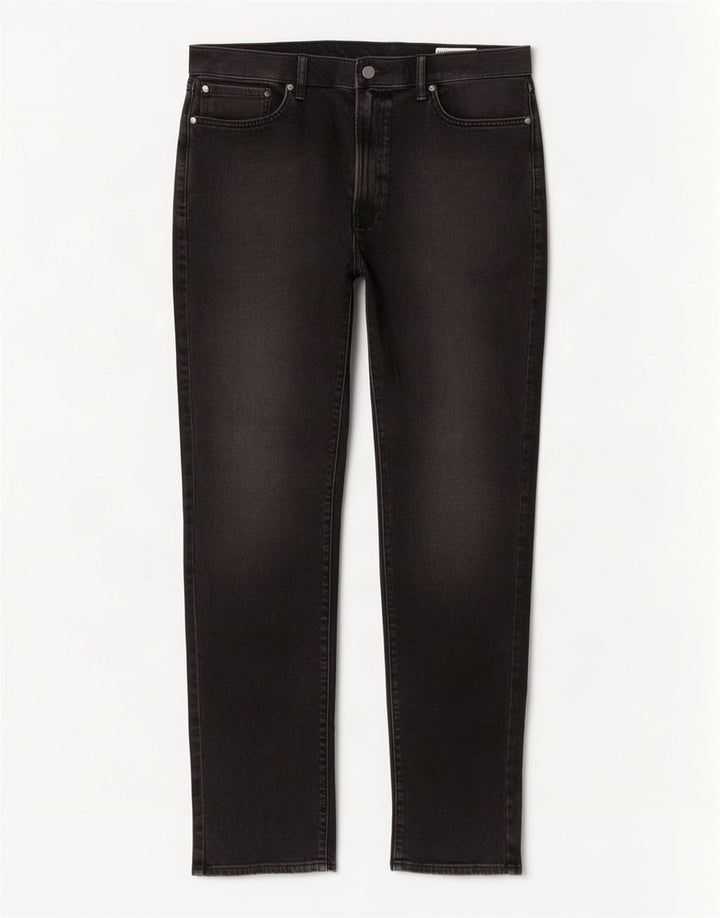 Marks & Spencer Mens Tapered Jeans W38 L33 Black Cotton
