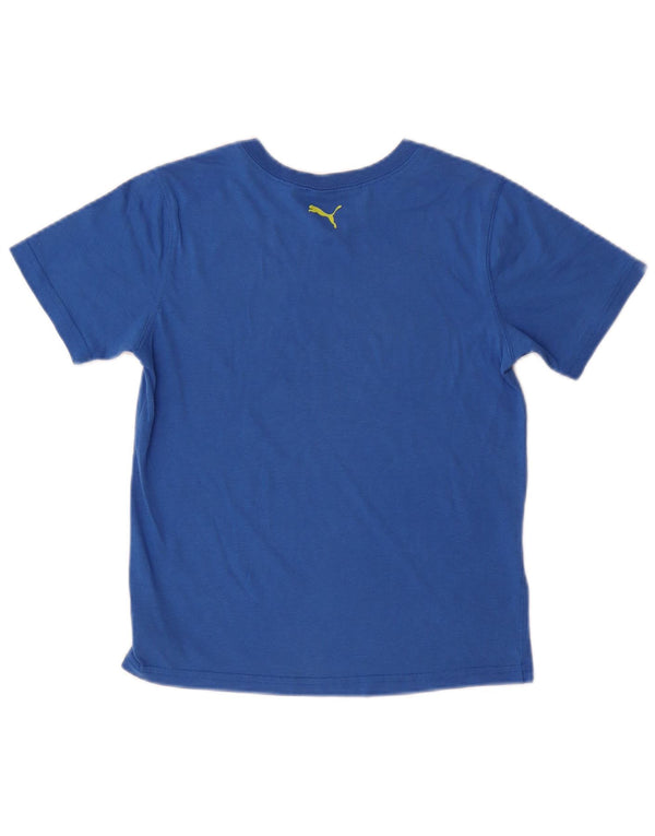 PUMA Girls Graphic T-Shirt Top 11-12 Years Blue
