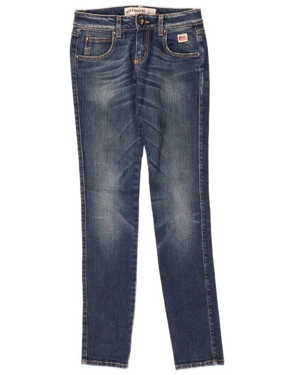 Roy Rogers Womens Slim Jeans IT 41 Small W27 L32 Blue Cotton